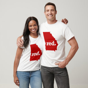 CAMISETA ESTADO DEL ROJO DE GEORGIA