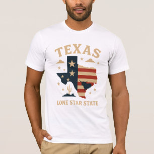 Camiseta Estado Estrella solitaria de Texas - Símbolo de fu