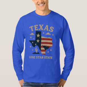 Camiseta Estado Estrella solitaria de Texas - Símbolo de fu
