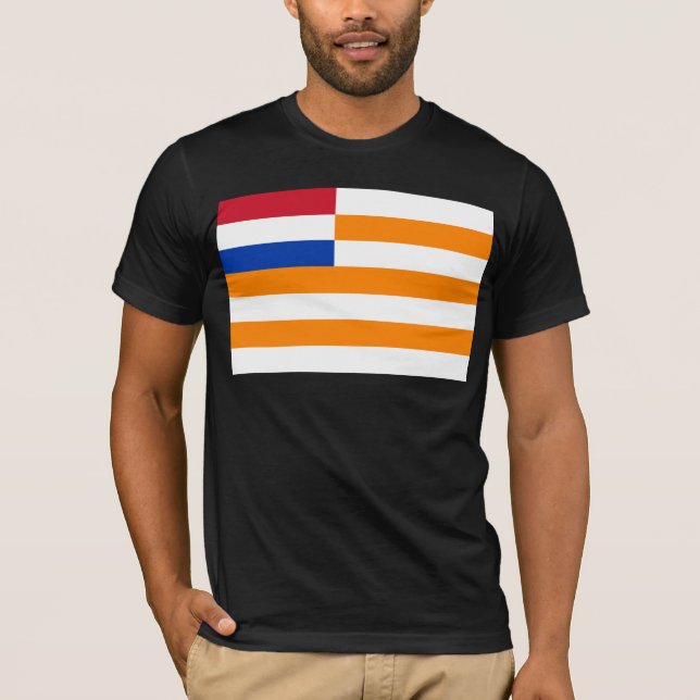 Camiseta Estado libre anaranjado, bandera de Suráfrica (Anverso)