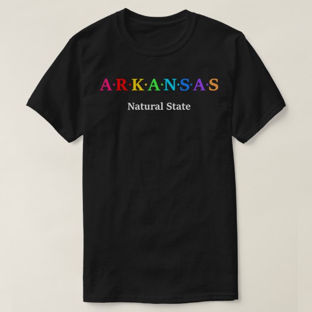 Camiseta Estado natural de Arkansas Estados Unidos TShirt (Diseño del anverso)