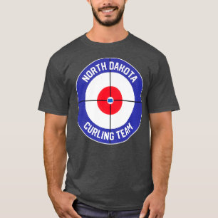 Camiseta Estado ND del equipo de curling de Dakota del Nort