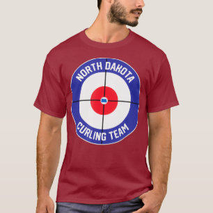 Camiseta Estado ND del equipo de curling de Dakota del Nort