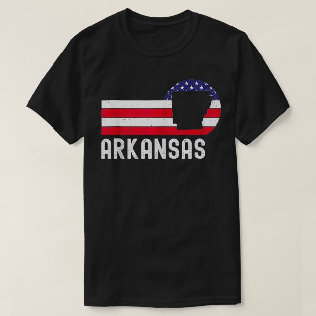 Camiseta Estado patriótico de Arkansas, Estados Unidos, 4 d (Diseño del anverso)