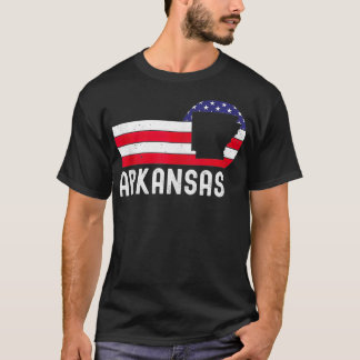 Camiseta Estado patriótico de Arkansas, Estados Unidos, 4 d