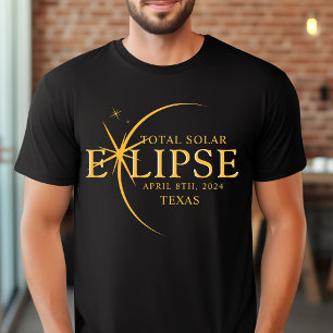 Camiseta Estado Personalizado moderno 2024 Eclipse solar to
