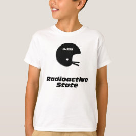 Camiseta Estado radiactivo del casco de fútbol