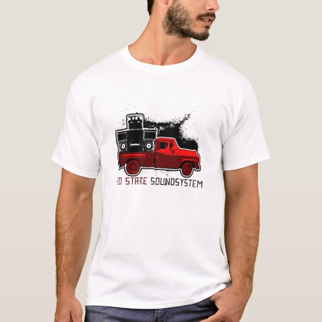Camiseta Estado rojo Soundsystem - camión rojo (Anverso)