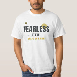 Camiseta ESTADO SIN MIEDO – Tipografía Geométrica Amante de