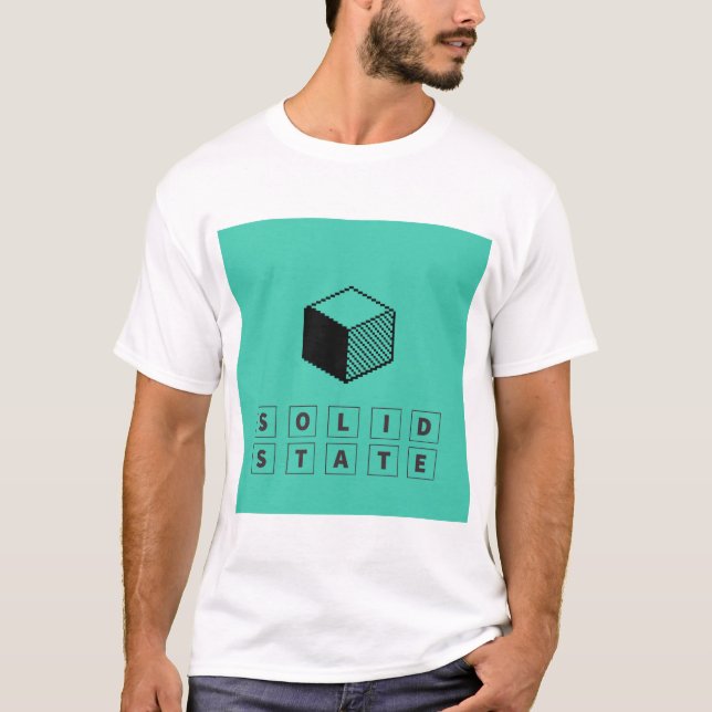 Camiseta Estado sólido de los hombres T (Anverso)