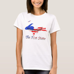 Camiseta Estado superior patriótico de Yooperland 51.o de