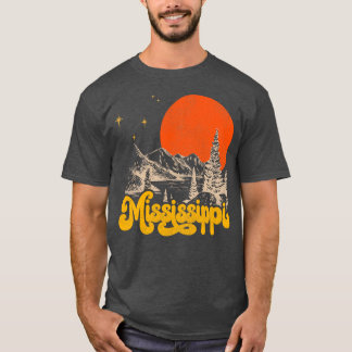 Camiseta Estado vintage de Misisipi a mediados del siglo