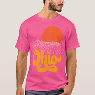 Camiseta Estado Vintage De Ohio A Mediados Del Siglo En Ang