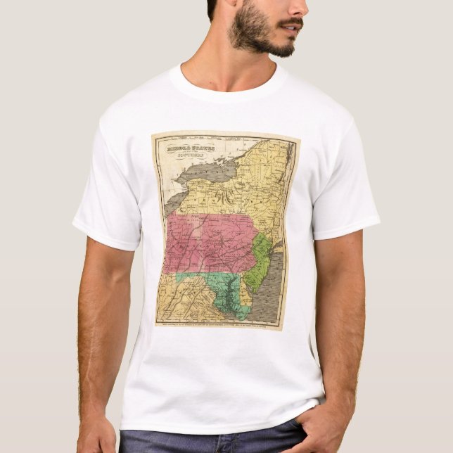 Camiseta Estados 3 del centro (Anverso)