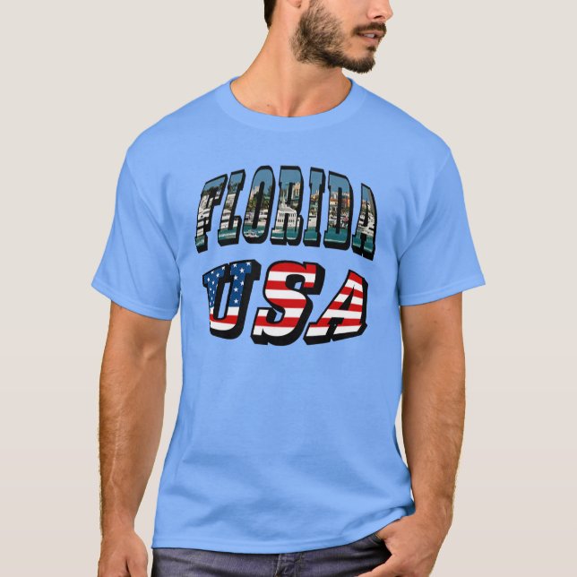 Camiseta Estados de Florida y Estados Unidos de América: Un (Anverso)
