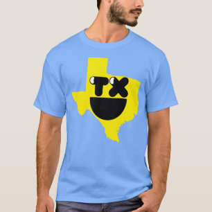 Camiseta Estados de Texas de la felicidad Cara sonriente de
