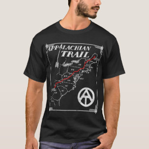 Camiseta Estados del mapa de rutas de Apalache