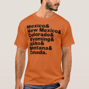 Camiseta Estados del sendero de la división continental