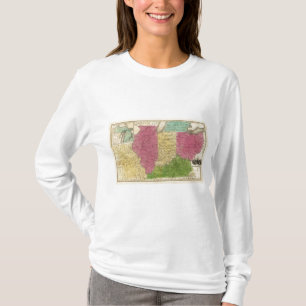 Camiseta Estados Occidentales con el mapa de inserción de