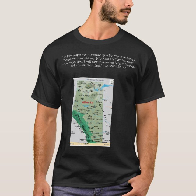 Camiseta Estados, provincias y territorios - Alberta (Anverso)
