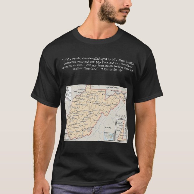Camiseta Estados, provincias y territorios - W. Virginia (Anverso)