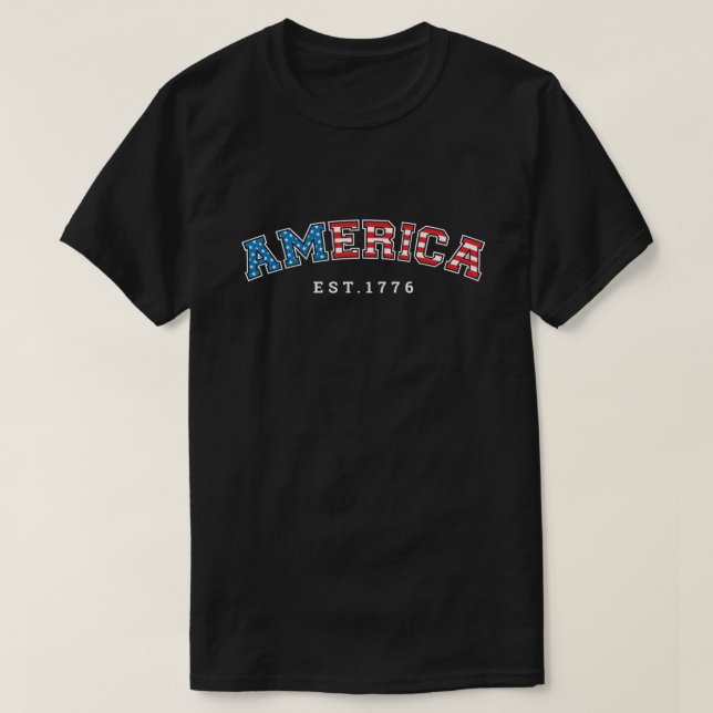 Camiseta Estados Unidos 1776 (Diseño del anverso)