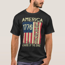 Camiseta Estados Unidos 1776 Tierra De Los Libres Por Los V