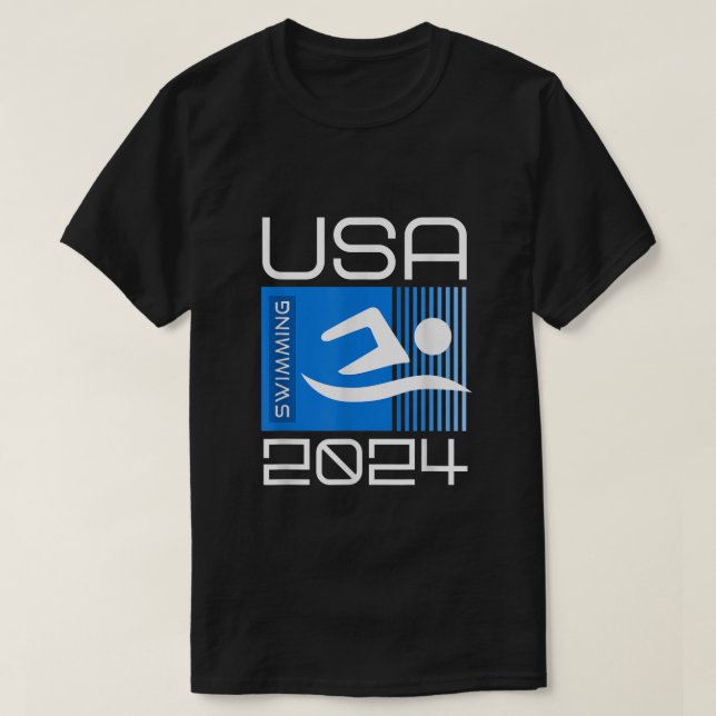 Camiseta Estados Unidos 2024 Estadounidense Sport 2024 Swim (Diseño del anverso)