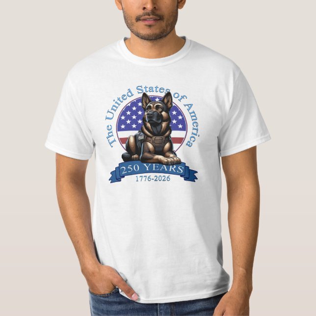 Camiseta Estados Unidos, 250° Aniversario (Anverso)