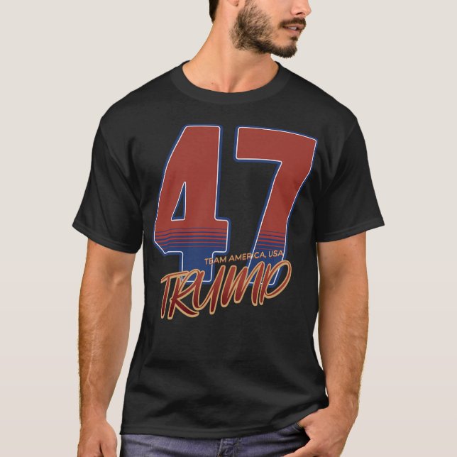 Camiseta Estados Unidos 47 Trump-Team (Anverso)