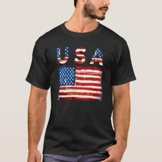 Camiseta Estados Unidos 4 De Julio Bandera Estadounidense H