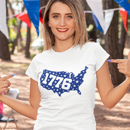 Camiseta Estados Unidos 4 de julio de Unisex 1776