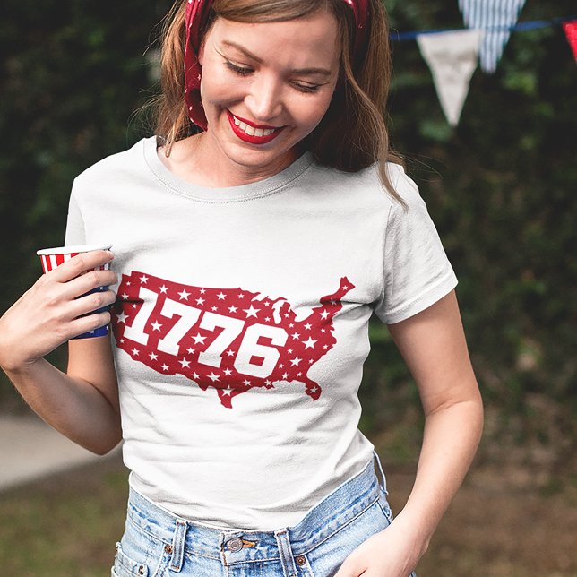 Camiseta Estados Unidos 4 de julio de Unisex 1776 (Subido por el creador)