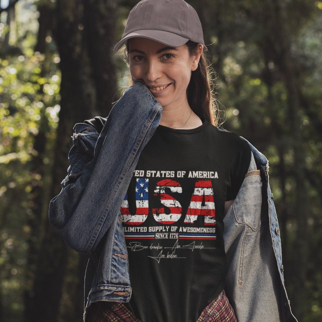 Camiseta Estados Unidos 4 de julio, día de la humorística i (Subido por el creador)