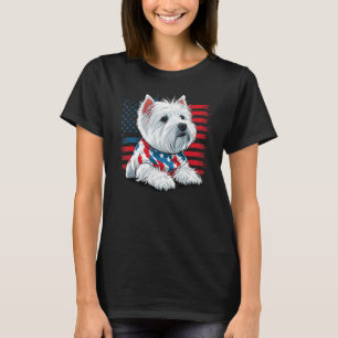 Camiseta Estados Unidos 4 De Julio Montaña Blanca Terrier A