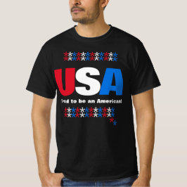 Camiseta Estados Unidos 50 Estados Estrellas Rojas Blancas