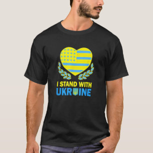 Camiseta Estados Unidos apoya Ucrania Ucrania Ucrania Bande
