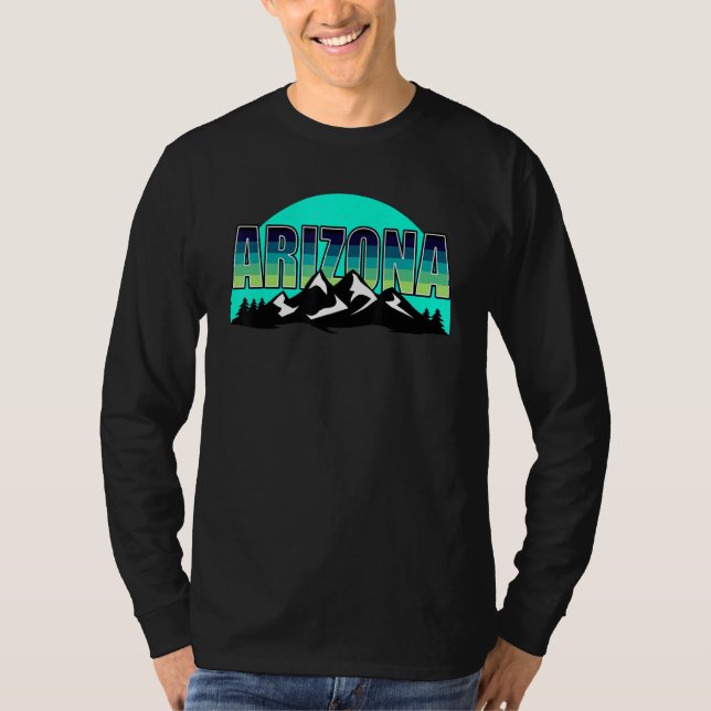 Camiseta Estados Unidos Arizona Sun Moon Mountain Nature Hi (Anverso)