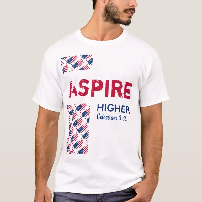 Camiseta ESTADOS UNIDOS ASPIRAN UNA GRAN Escritura Cristian (Anverso)