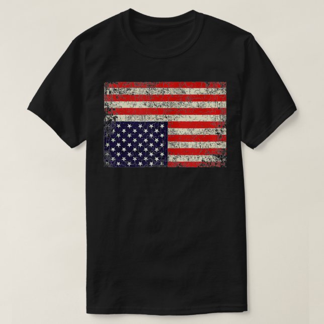 Camiseta Estados Unidos bajo la bandera de abajo  (Diseño del anverso)