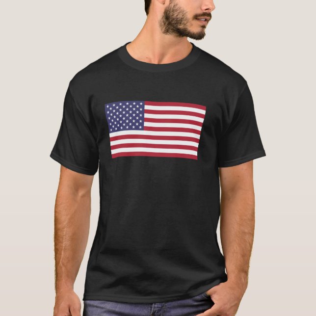 Camiseta Estados Unidos Bandera Americana Estados Unidos Fa (Anverso)