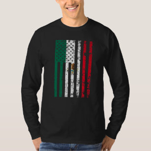 Camiseta Estados Unidos Bandera de México Roots Americanos