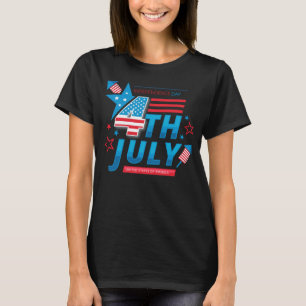 Camiseta Estados Unidos, bandera del día de la independenci