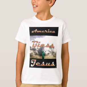 Camiseta Estados Unidos bendiga a Jesús