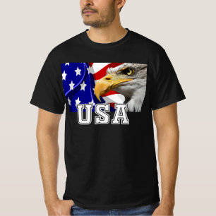 Camiseta Estados Unidos con bandera estadounidense y vigila