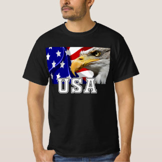 Camiseta Estados Unidos con bandera estadounidense y vigila