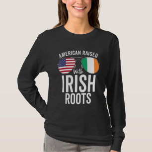 Camiseta Estados Unidos Con Raíces Irlandesas Bandera De Ee
