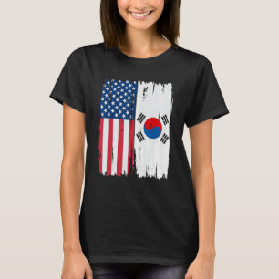 Camiseta Estados Unidos Corea del Sur: Bandera semiamerican