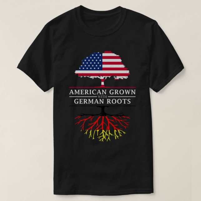 Camiseta Estados Unidos crece con raíces alemanas - Alemani (Diseño del anverso)