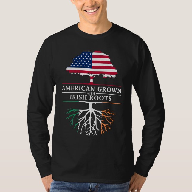 Camiseta Estados Unidos crece con raíces irlandesas - Irlan (Anverso)